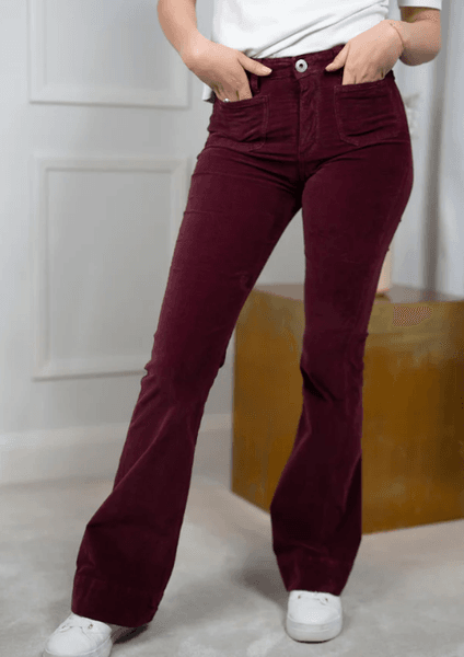 Denim Studio- Jim 32 Palatine cord bordeaux 
